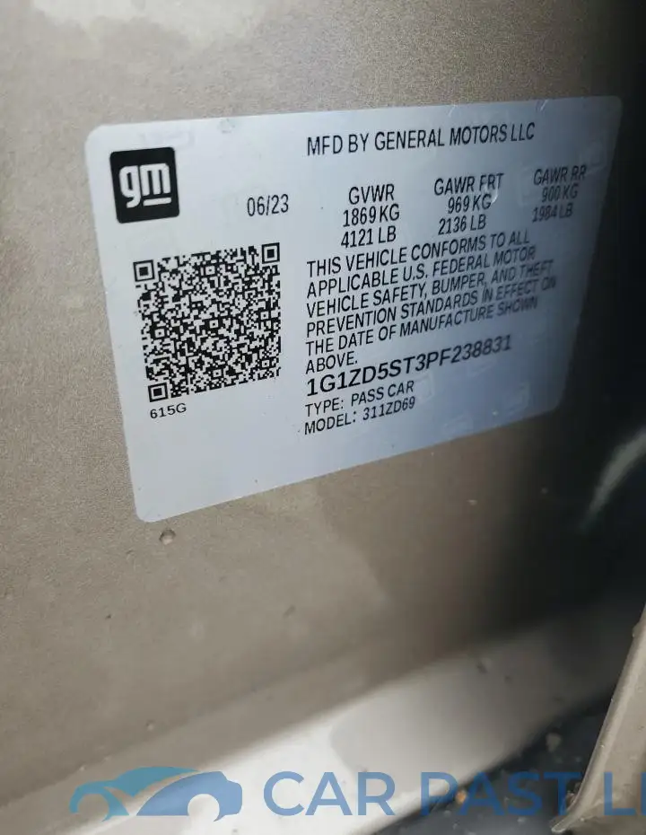 1G1ZD5ST3PF238831# 12