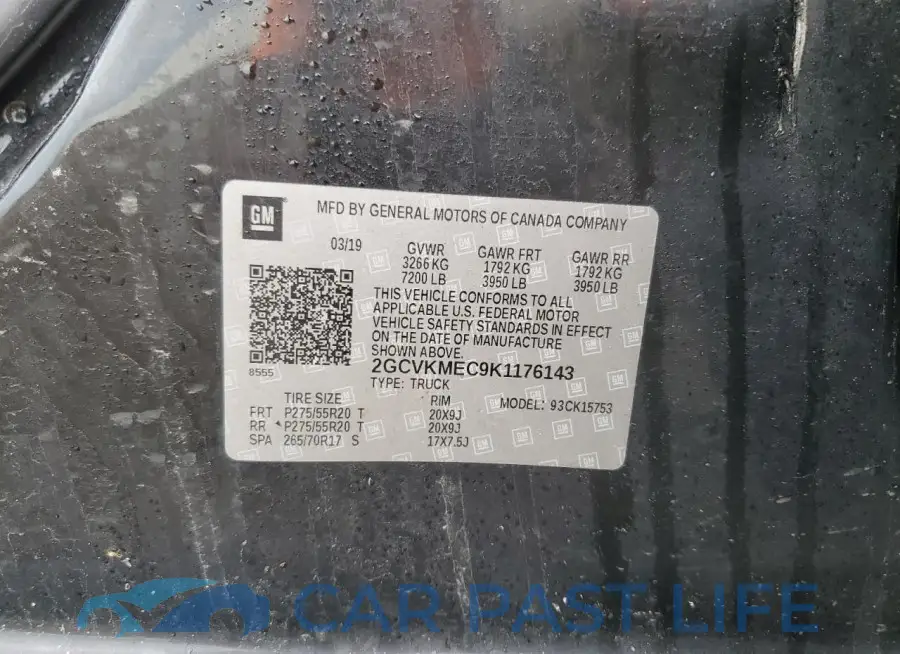 2GCVKMEC9K1176143# 13