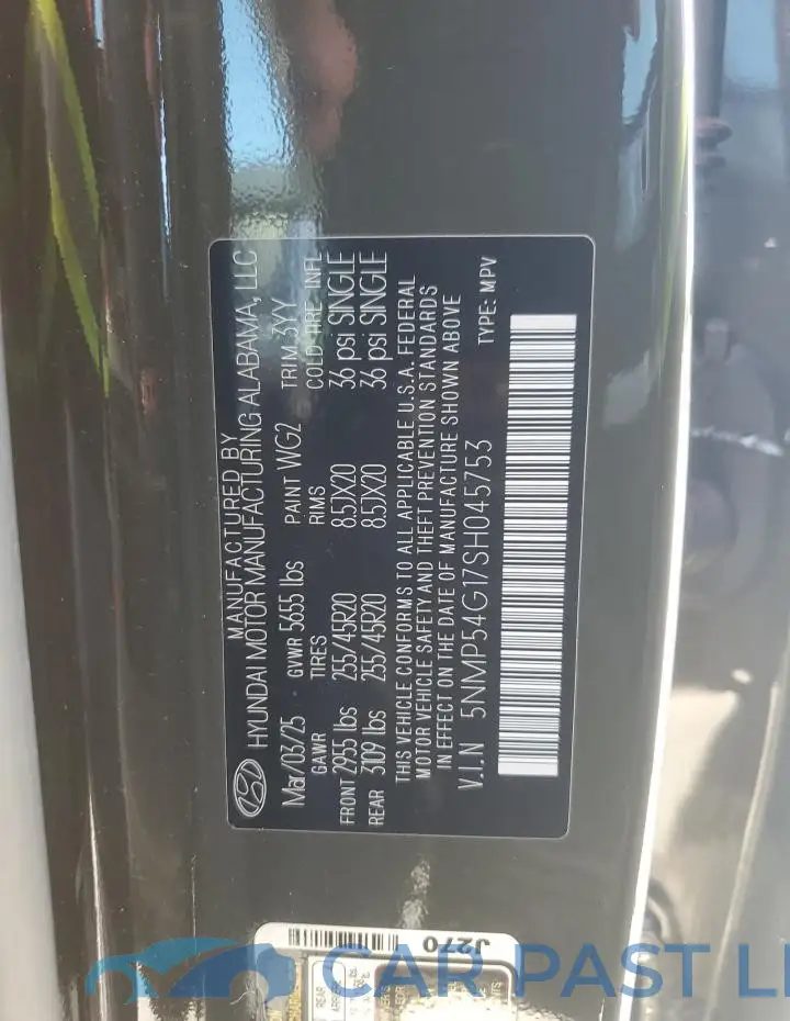 5NMP54G17SH045753# 14