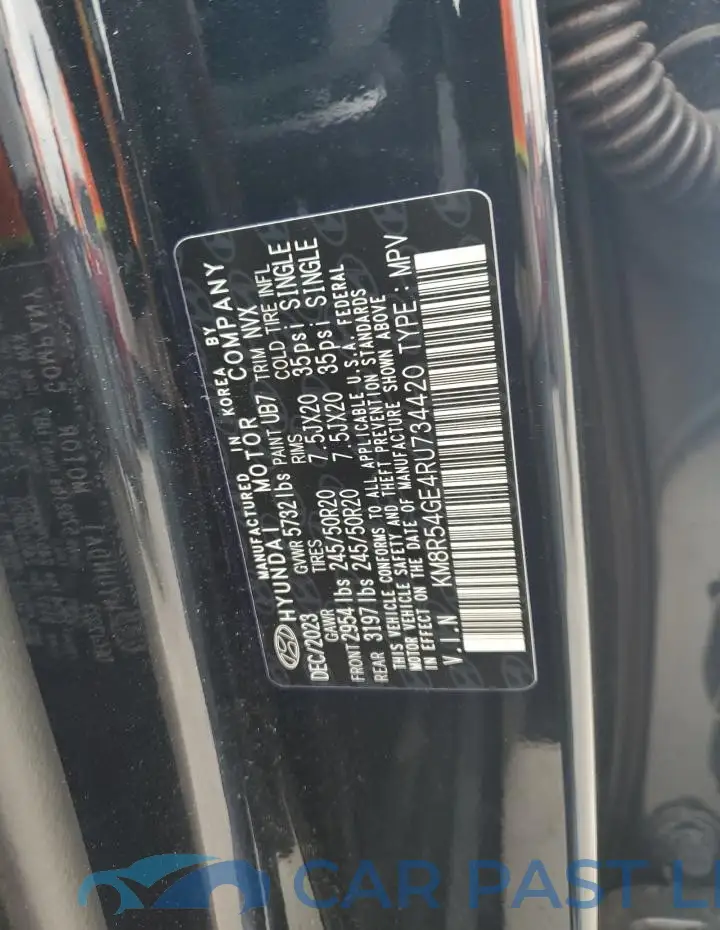 KM8R54GE4RU734420# 13