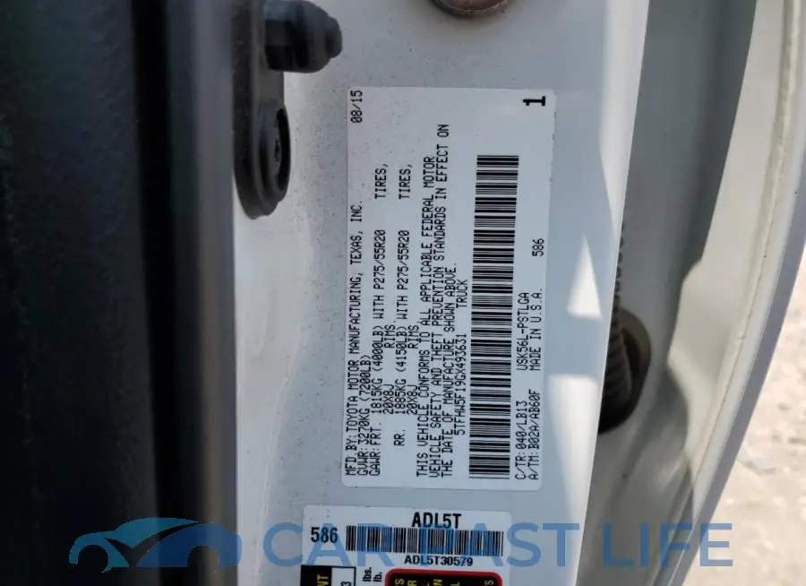 5TFHW5F19GX493631# 13