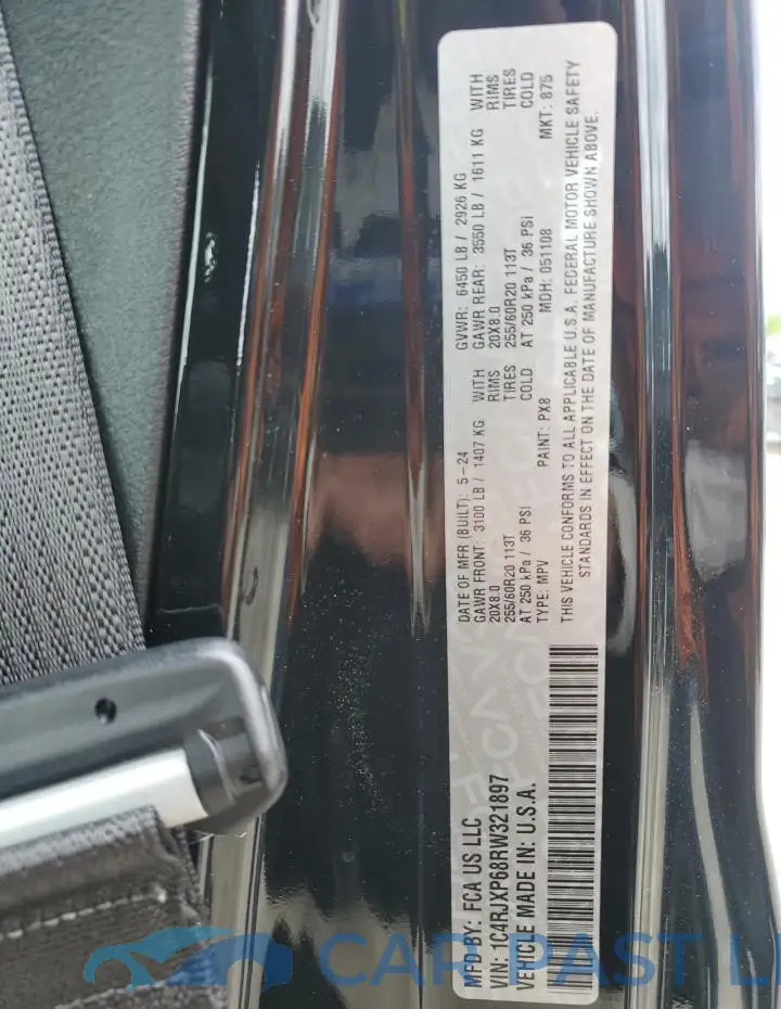 1C4RJXP68RW321897# 12