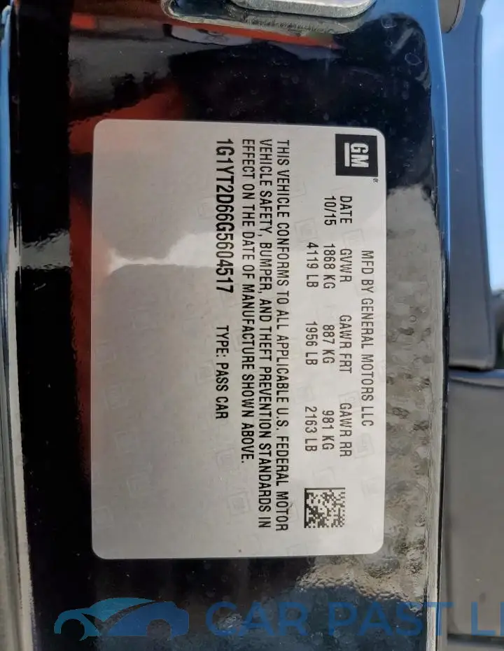 1G1YT2D66G5604517# 12