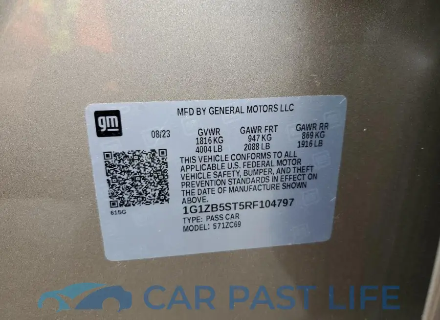 1G1ZB5ST5RF104797# 13