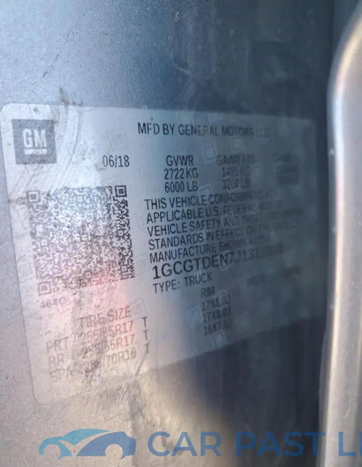 1GCGTDEN7J1312040# 12