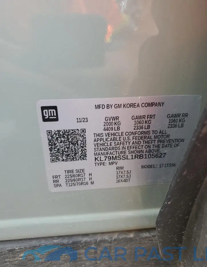 KL79MSSL1RB105627# 13