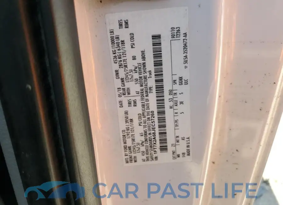 1FT7X2A68JEC57260# 12