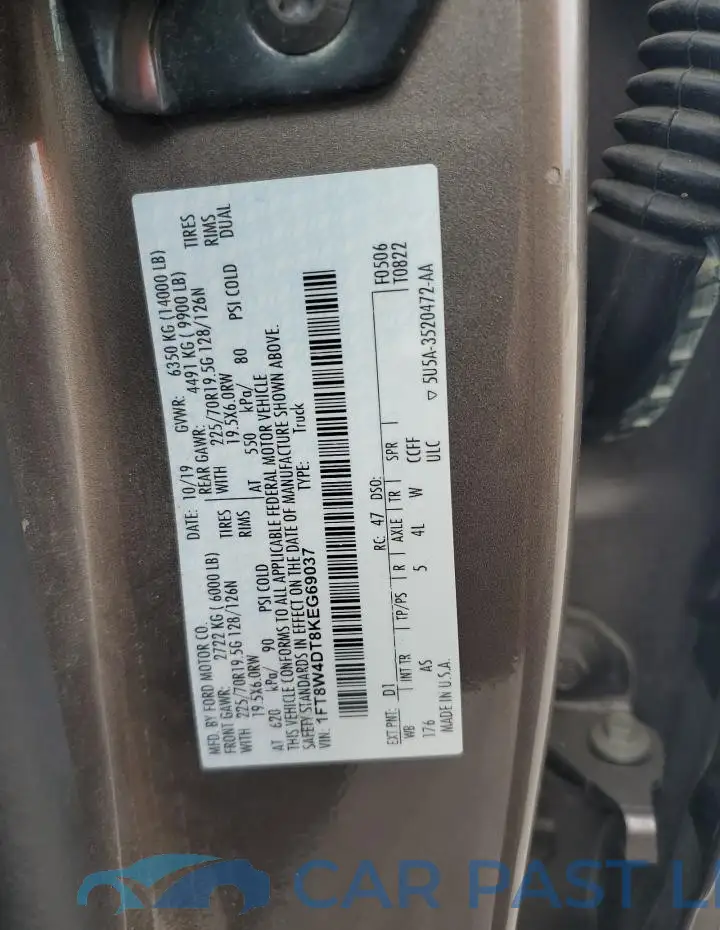 1FT8W4DT8KEG69037# 12