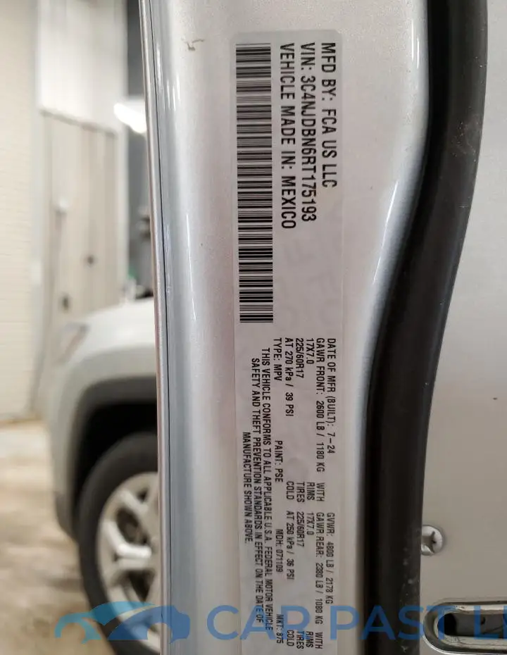 3C4NJDBN6RT175193# 12