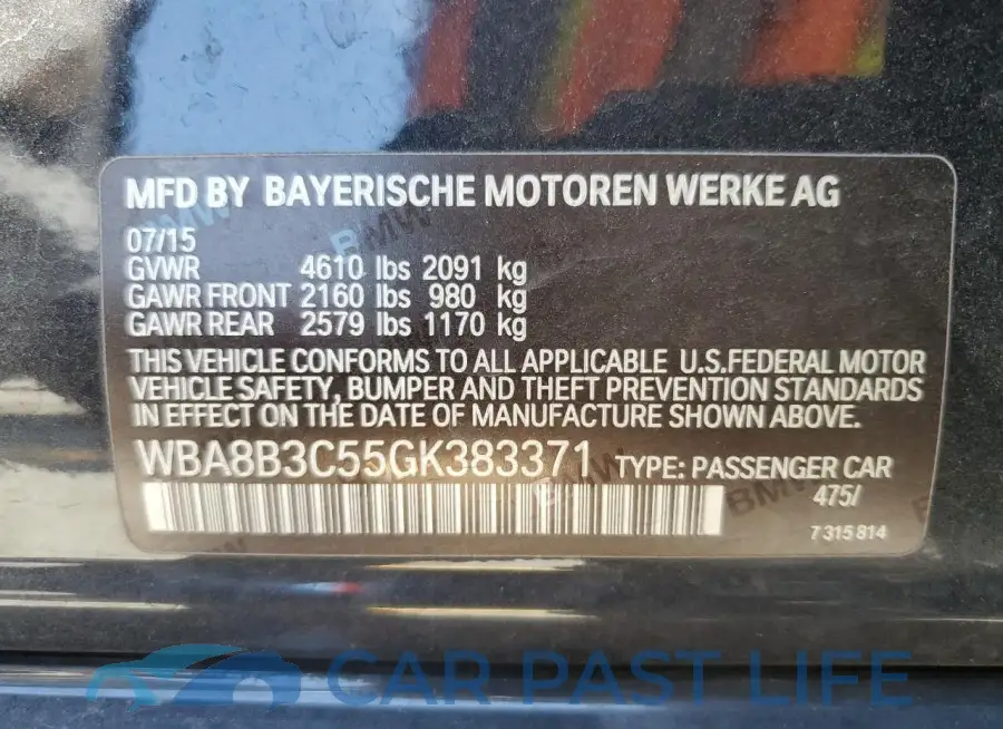 WBA8B3C55GK383371# 12