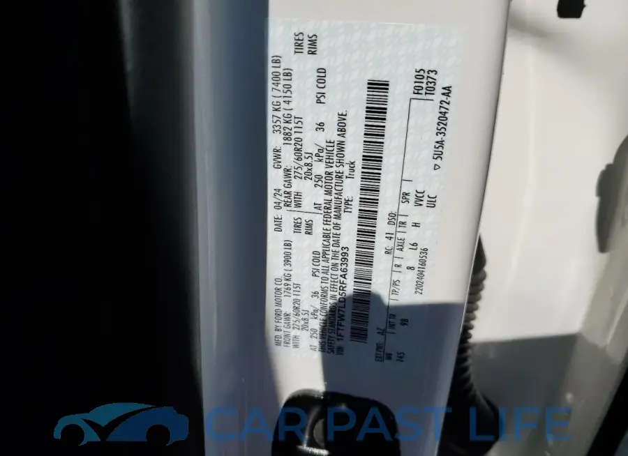 1FTFW7LD5RFA63993# 12