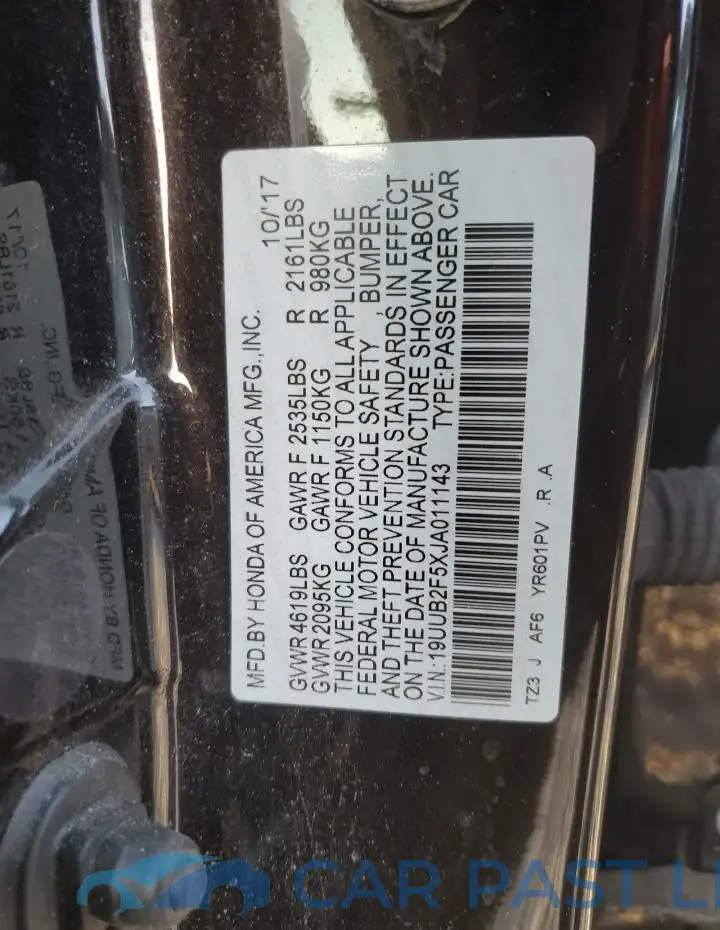 19UUB2F5XJA011143# 12