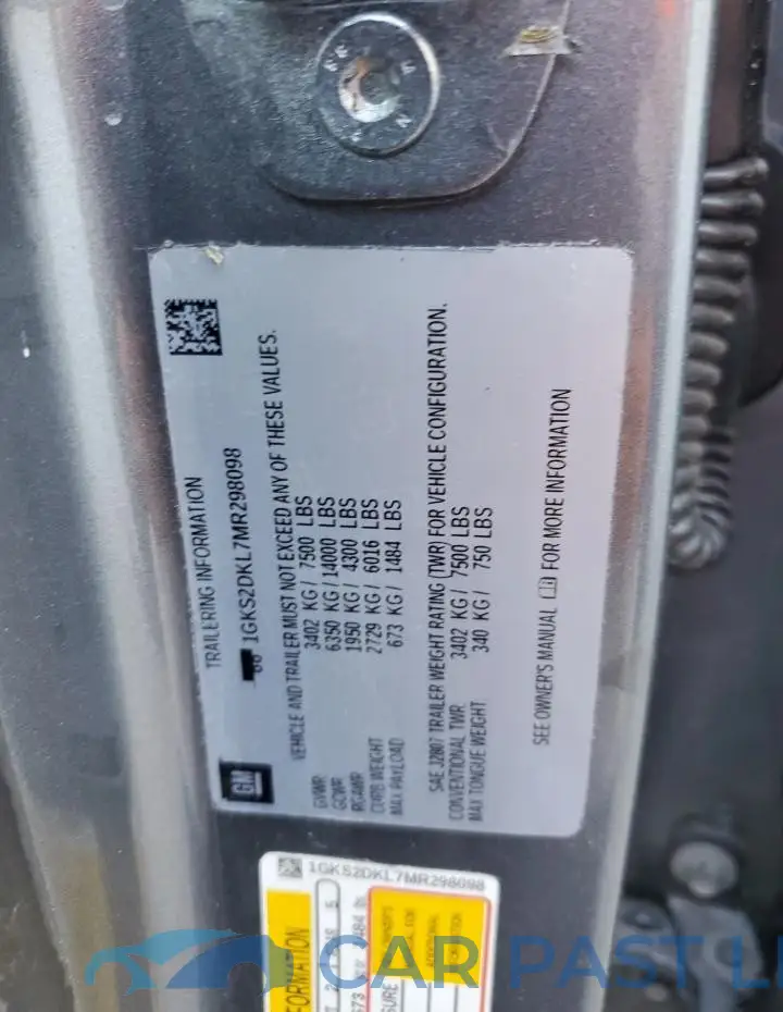 1GKS2DKL7MR298098# 13