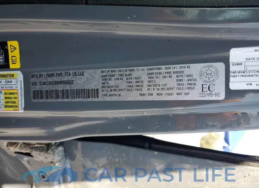 1C4HJXEG8MW866532# 14