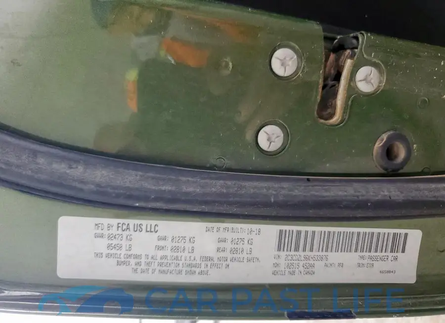2C3CDZL96KH533876# 12