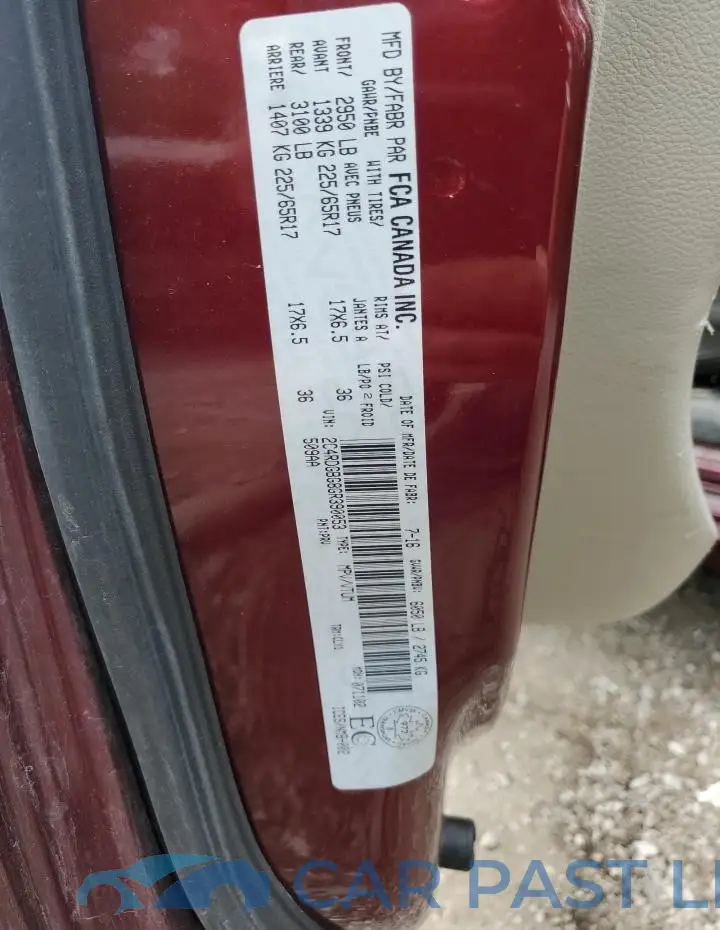 2C4RDGBG8GR390053# 13