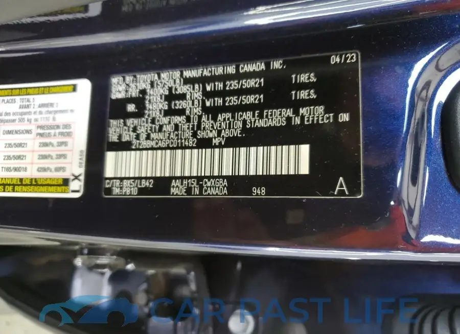 2T2BBMCA6PC011482# 13