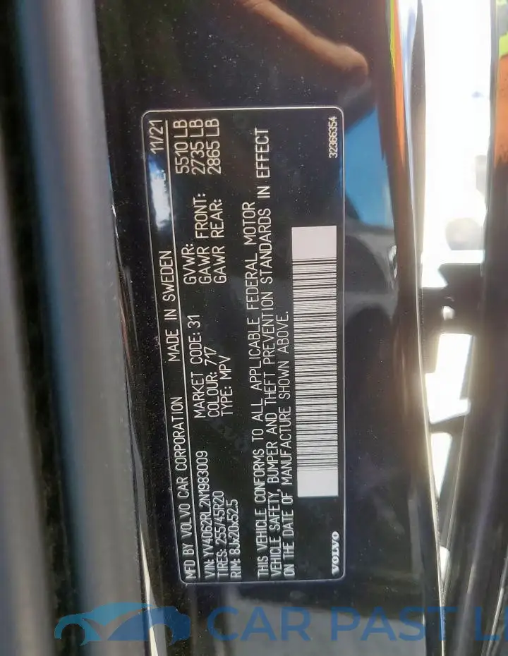 YV4062RL2N1983009# 13