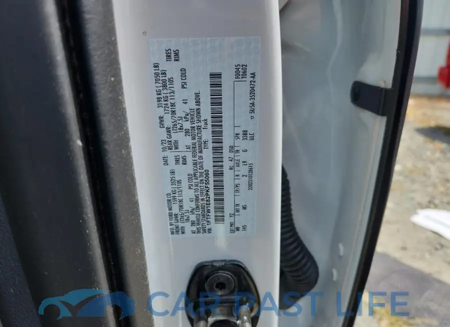 1FTFW1E82PKF55060# 12