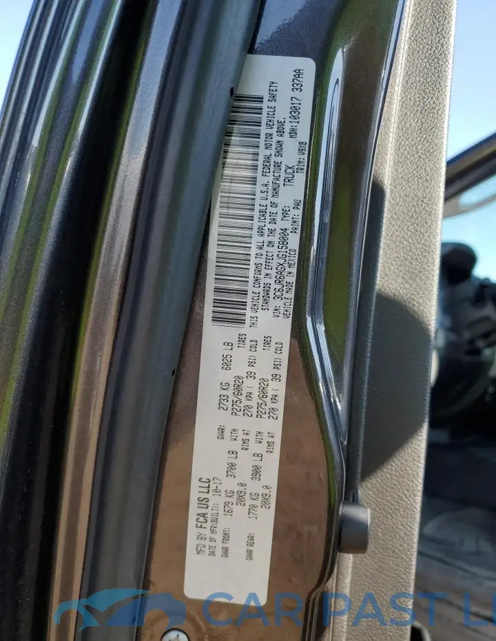 3C6JR6AGXJG158004# 12