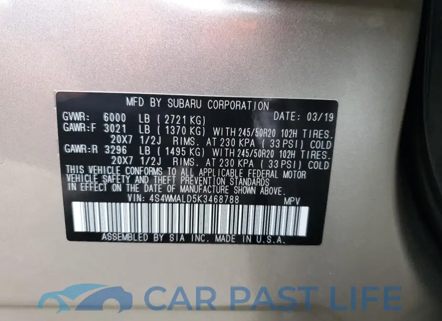 4S4WMALD5K3468788# 14
