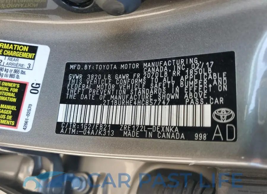 2T1BURHE4HC857747# 12
