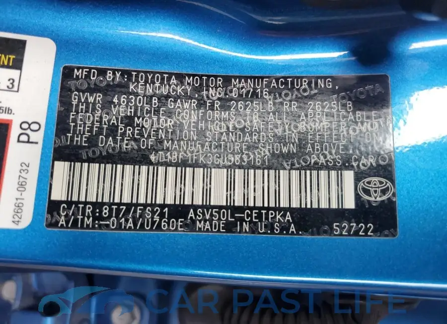 4T1BF1FK3GU563161# 13
