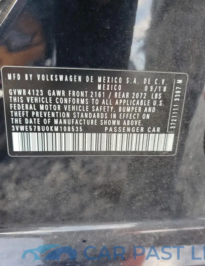 3VWE57BU0KM108535# 12
