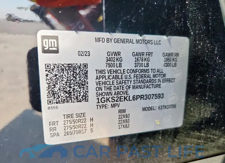 1GKS2EKL6PR307593# 13