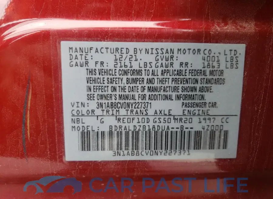 3N1AB8CV0NY227371# 12