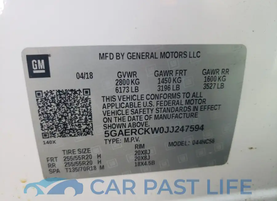 5GAERCKW0JJ247594# 13