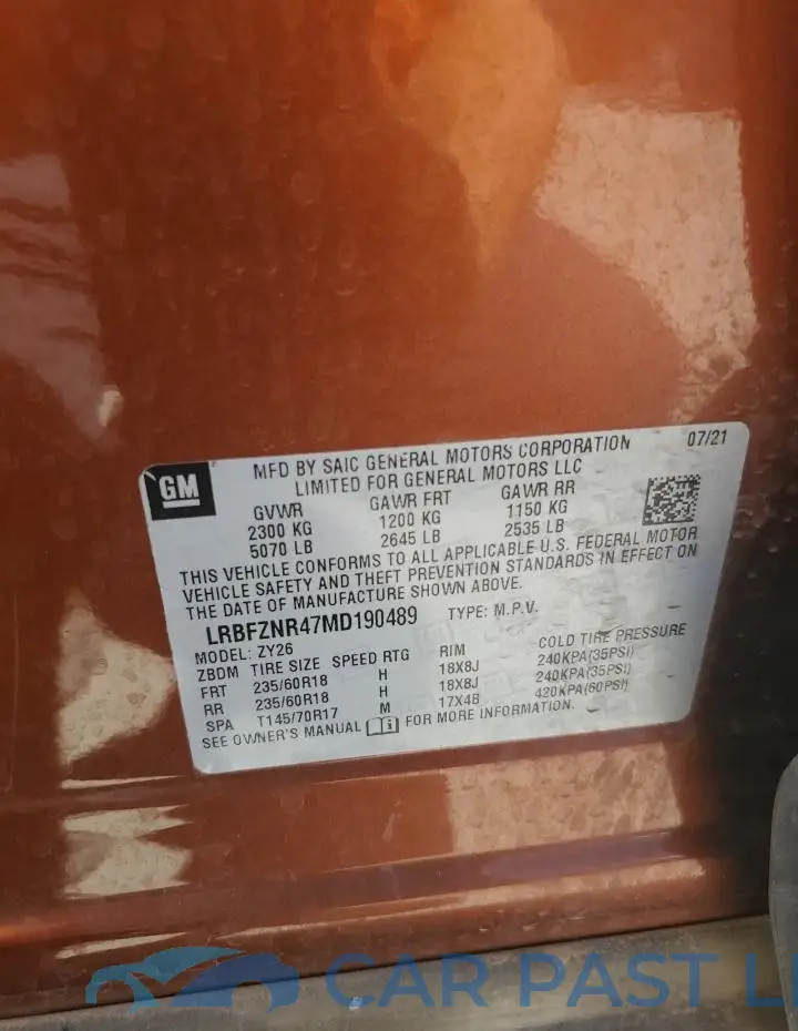 LRBFZNR47MD190489# 13