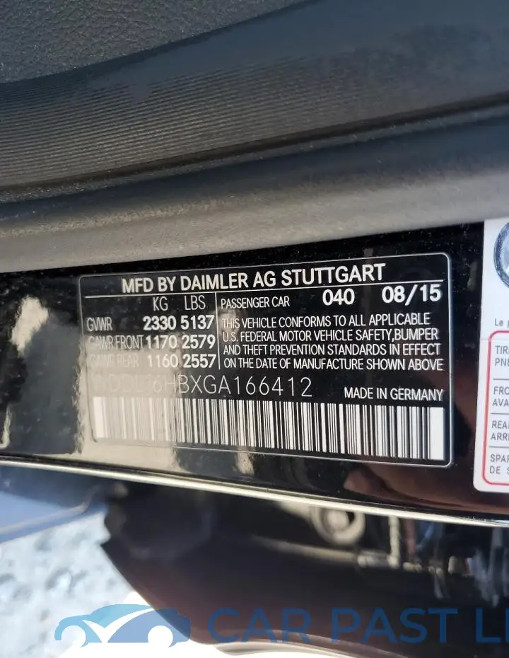 WDDLJ6HBXGA166412# 12