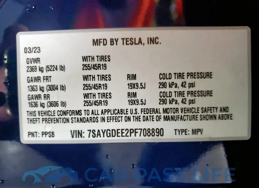 7SAYGDEE2PF708890# 14