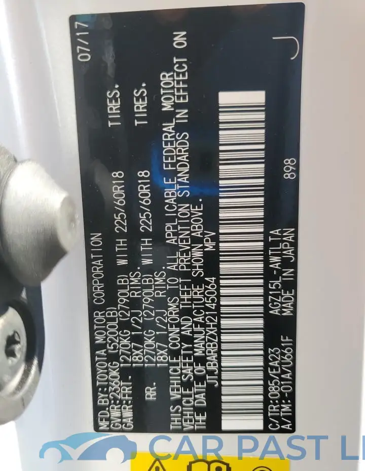 JTJBARBZXH2145064# 13