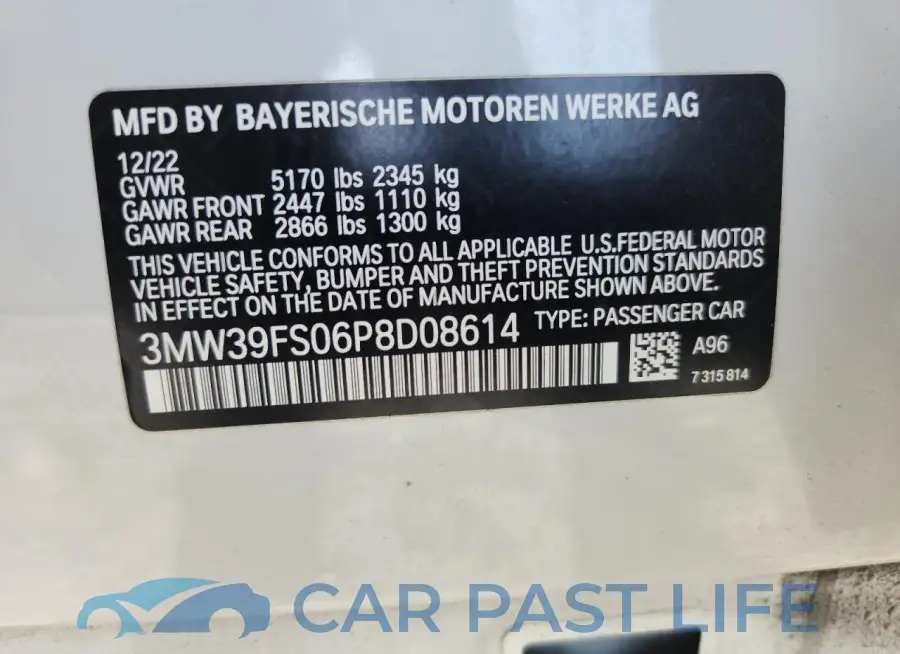 3MW39FS06P8D08614# 13