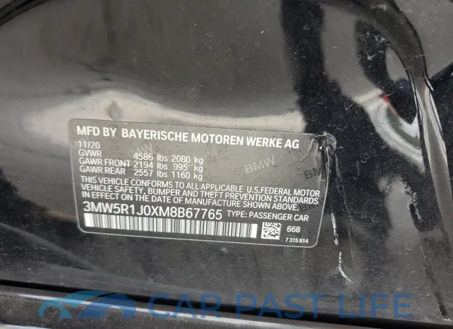 3MW5R1J0XM8B67765# 12