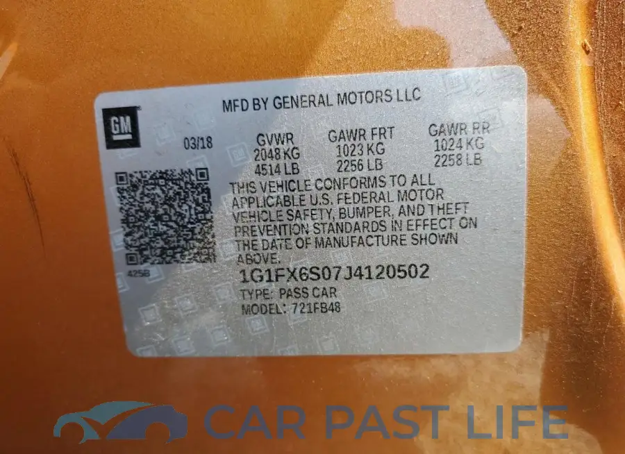 1G1FX6S07J4120502# 14