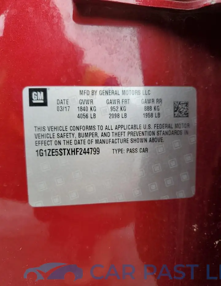 1G1ZE5STXHF244799# 12