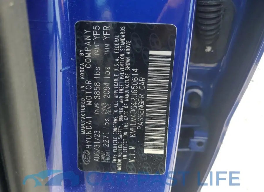 KMHLM4DG4RU650614# 12