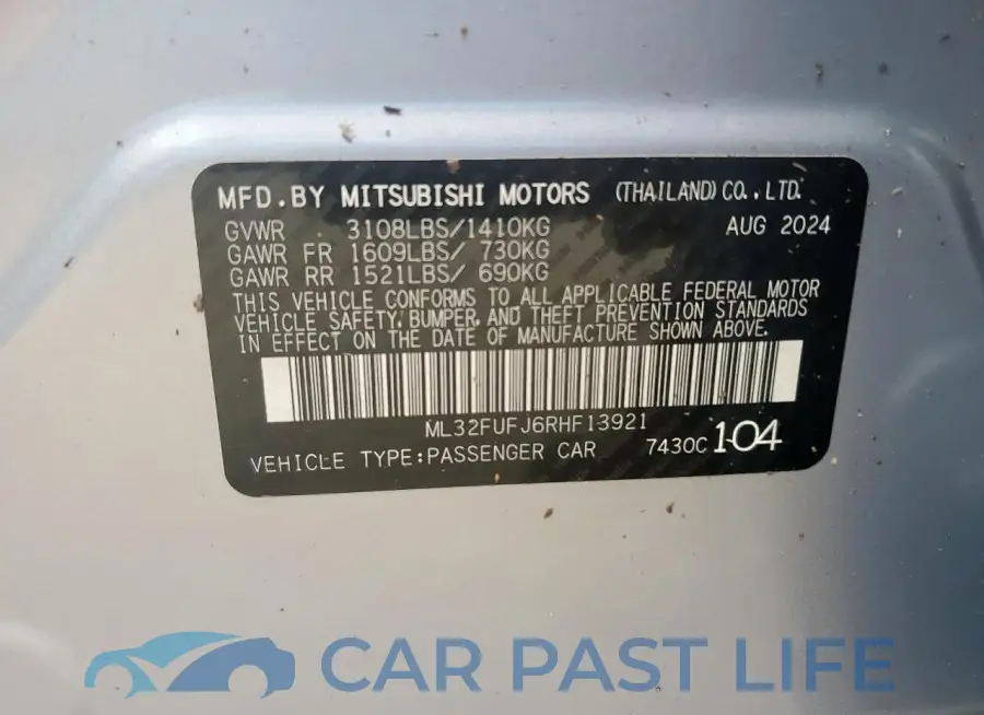 ML32FUFJ6RHF13921# 12