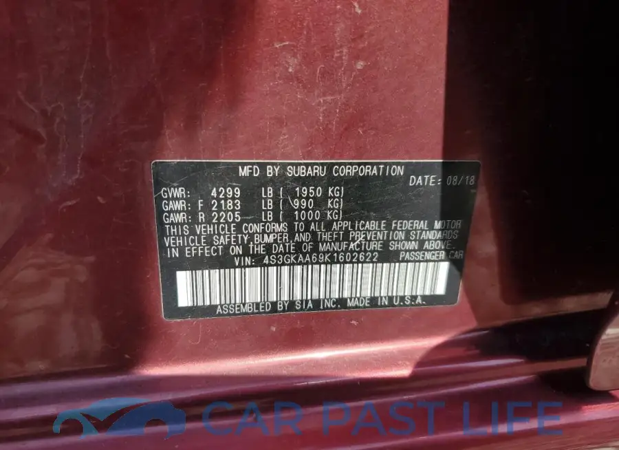 4S3GKAA69K1602622# 13
