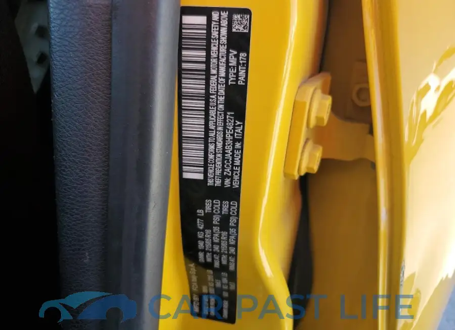 ZACCJAAB3HPE48271# 12