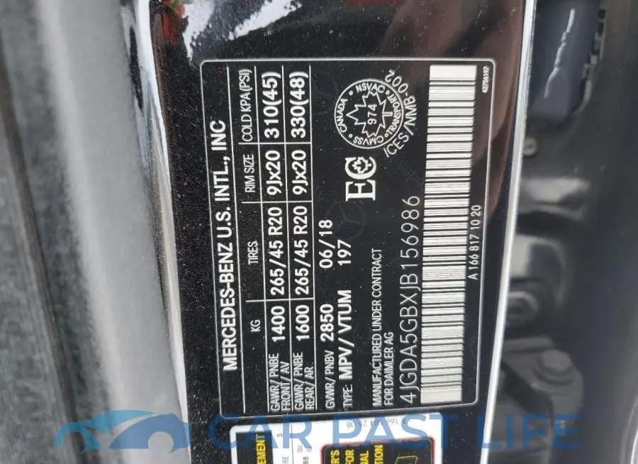 4JGDA5GBXJB156986# 14