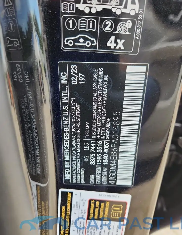4JGDM4EB6PA014895# 14