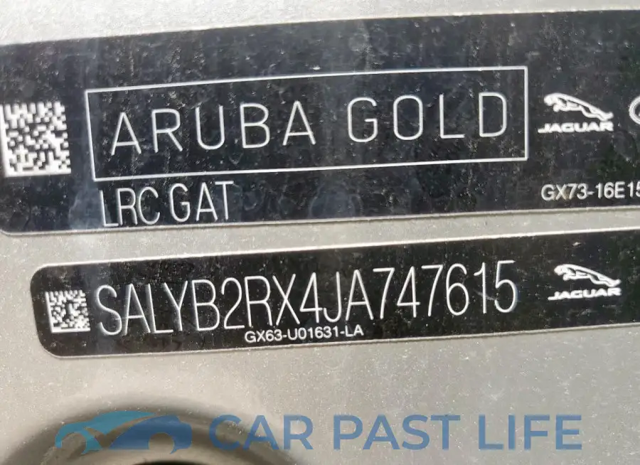 SALYB2RX4JA747615# 13