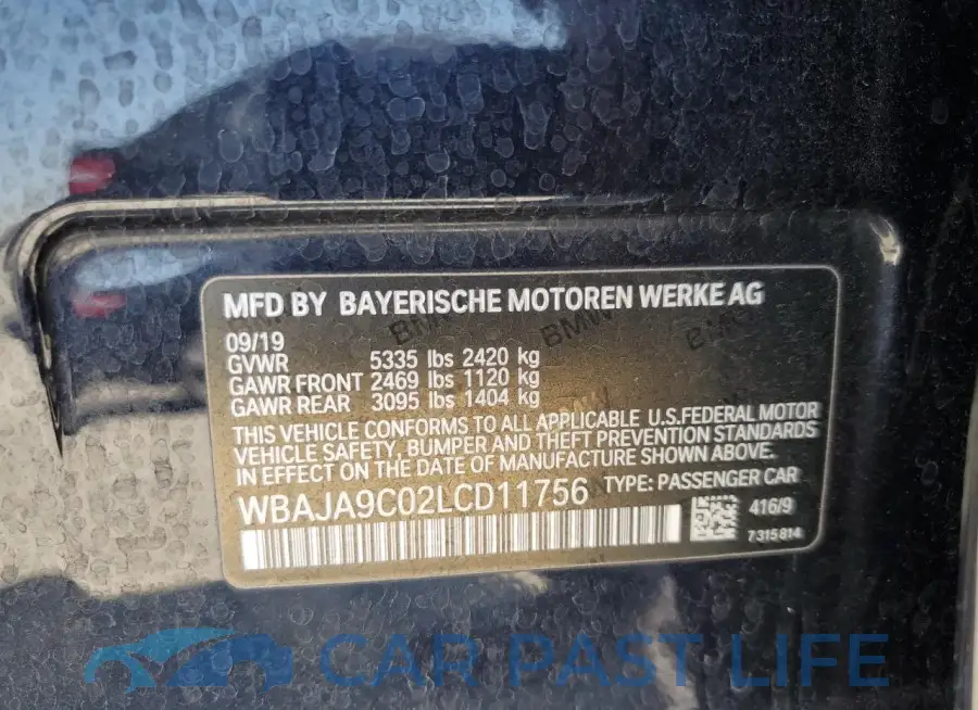 WBAJA9C02LCD11756# 13