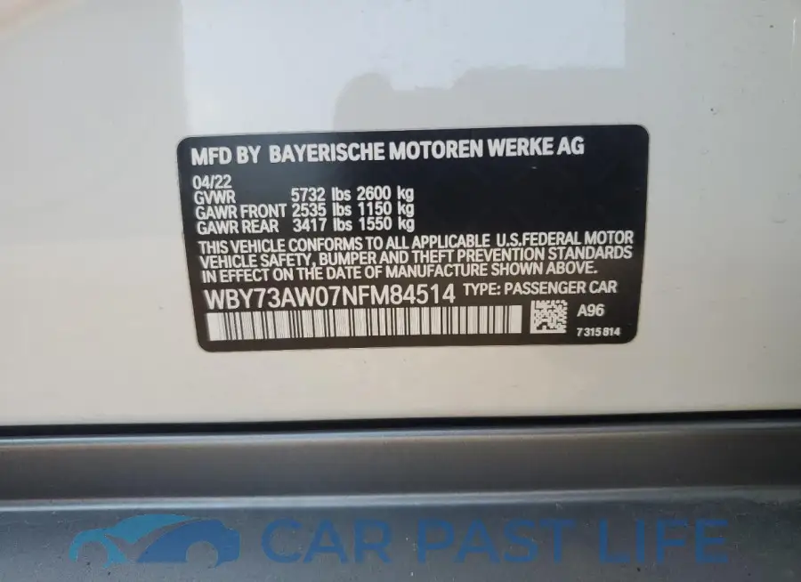 WBY73AW07NFM84514# 12