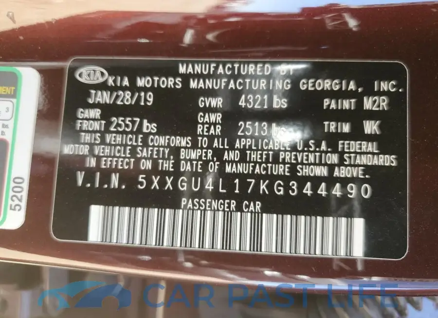 5XXGU4L17KG344490# 13