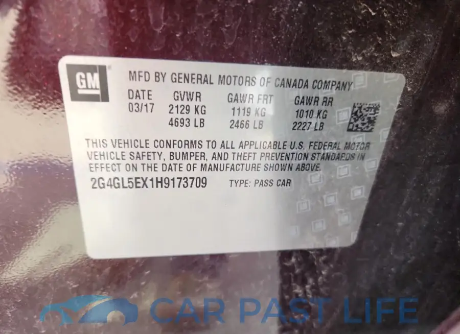2G4GL5EX1H9173709# 13